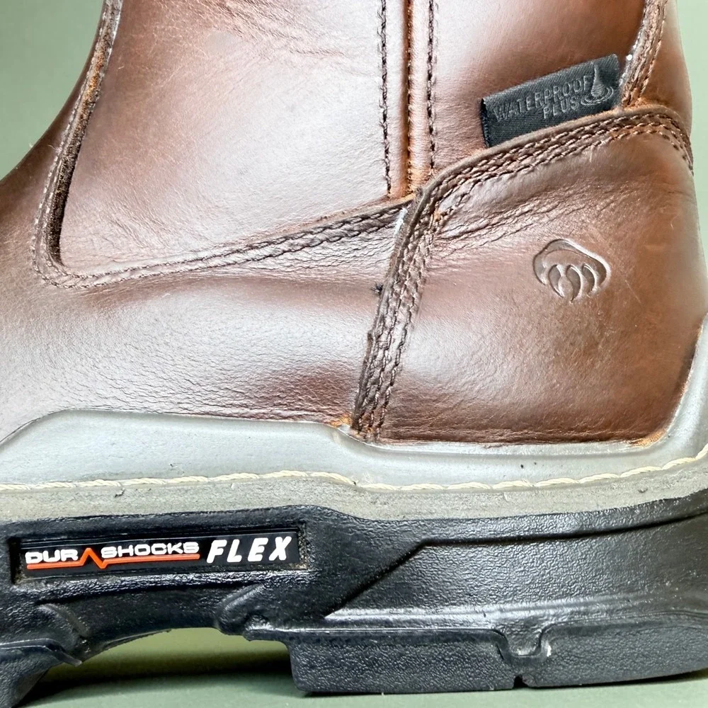 Wolverine DuraShocks Steel Toe Work Boots Mens 10.5 EW Flex Waterproof Plus EH